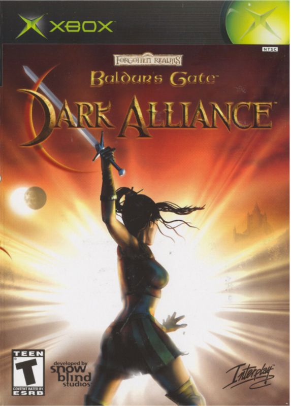 Baldur's Gate Dark Alliance box art for Xbox